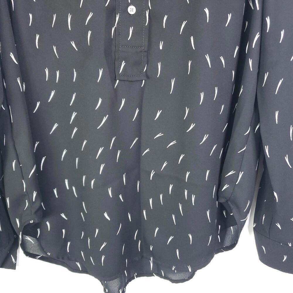 Loft Top Womens XS Popover Long Sleeve Office Corpcore Career Lightweight - Picture 3 of 8